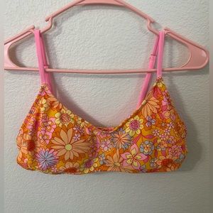 Wild Fable Pink Flower Bikini Size L